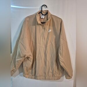 Nike Beige Mesh-Lined Jacket